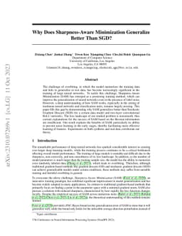 Why Does Sharpness-Aware Minimization Generalize Better Than SGD?