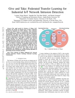 Give and Take: Federated Transfer Learning for Industrial IoT Network
  Intrusion Detection