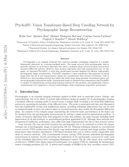 PtychoDV: Vision Transformer-Based Deep Unrolling Network for
  Ptychographic Image Reconstruction
