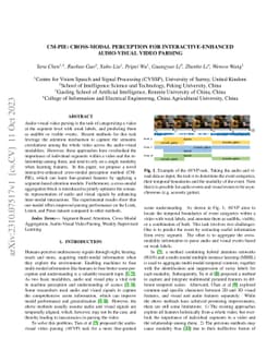CM-PIE: Cross-modal perception for interactive-enhanced audio-visual
  video parsing