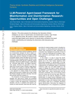Large-Language-Model-Powered Agent-Based Framework for Misinformation
  and Disinformation Research: Opportunities and Open Challenges
