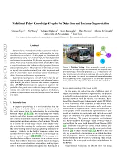 Relational Prior Knowledge Graphs for Detection and Instance
  Segmentation