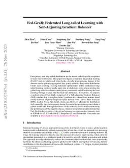 Fed-GraB: Federated Long-tailed Learning with Self-Adjusting Gradient
  Balancer