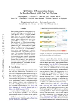 QACHECK: A Demonstration System for Question-Guided Multi-Hop
  Fact-Checking