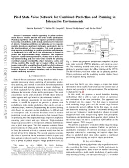 Pixel State Value Network for Combined Prediction and Planning in
  Interactive Environments