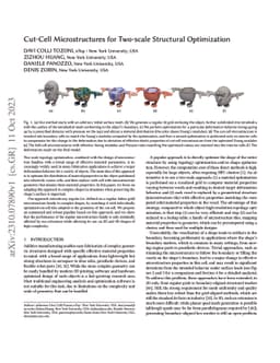 Cut-Cell Microstructures for Two-scale Structural Optimization