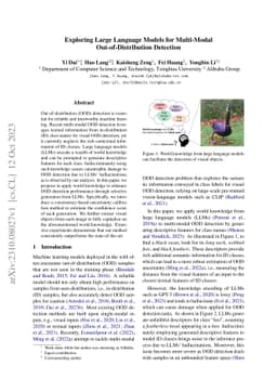 Exploring Large Language Models for Multi-Modal Out-of-Distribution
  Detection