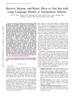 Receive, Reason, and React: Drive as You Say with Large Language Models
  in Autonomous Vehicles
