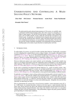 Understanding and Controlling a Maze-Solving Policy Network