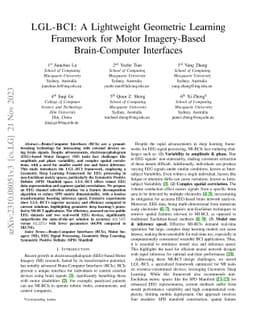 LGL-BCI: A Motor-Imagery-Based Brain-Computer Interface with Geometric Learning