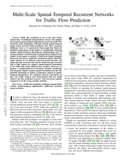 Multi-Scale Spatial-Temporal Recurrent Networks for Traffic Flow
  Prediction