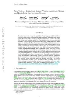 Ziya-Visual: Bilingual Large Vision-Language Model via Multi-Task
  Instruction Tuning