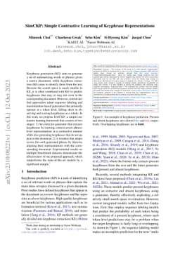 SimCKP: Simple Contrastive Learning of Keyphrase Representations