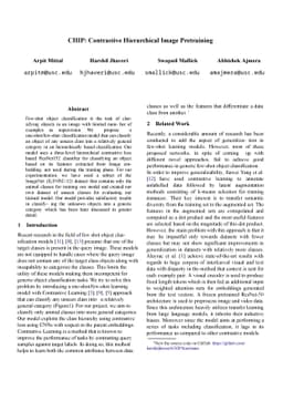 CHIP: Contrastive Hierarchical Image Pretraining