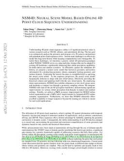NSM4D: Neural Scene Model Based Online 4D Point Cloud Sequence
  Understanding