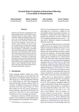 Towards Better Evaluation of Instruction-Following: A Case-Study in
  Summarization