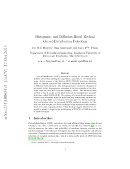 Histogram- and Diffusion-Based Medical Out-of-Distribution Detection