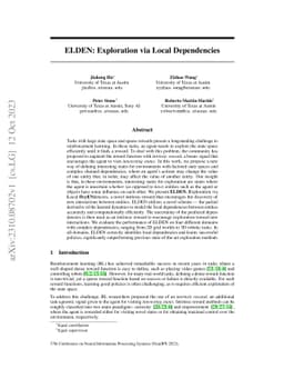 ELDEN: Exploration via Local Dependencies