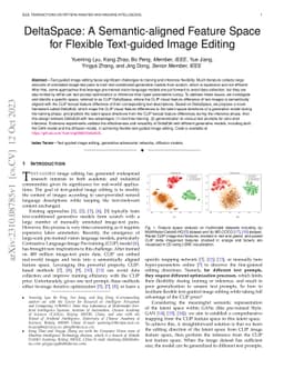DeltaSpace: A Semantic-aligned Feature Space for Flexible Text-guided
  Image Editing