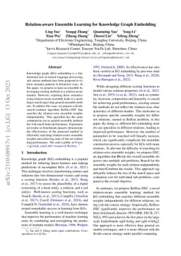 Relation-aware Ensemble Learning for Knowledge Graph Embedding
