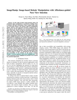 ImageManip: Image-based Robotic Manipulation with Affordance-guided Next
  View Selection