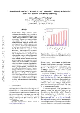 HierarchicalContrast: A Coarse-to-Fine Contrastive Learning Framework
  for Cross-Domain Zero-Shot Slot Filling