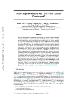 Does Graph Distillation See Like Vision Dataset Counterpart?