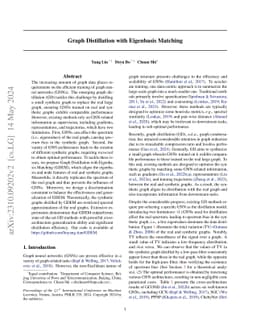 Graph Distillation with Eigenbasis Matching