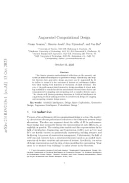 Augmented Computational Design: Methodical Application of Artificial
  Intelligence in Generative Design