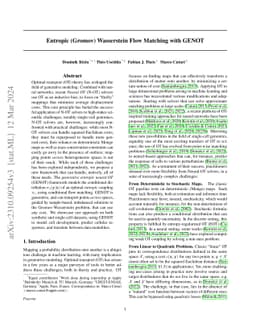 Entropic (Gromov) Wasserstein Flow Matching with GENOT