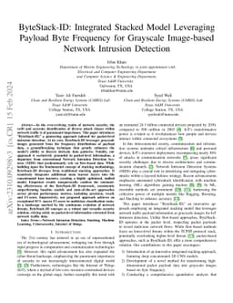 ByteStack-ID: Integrated Stacked Model Leveraging Payload Byte Frequency
  for Grayscale Image-based Network Intrusion Detection