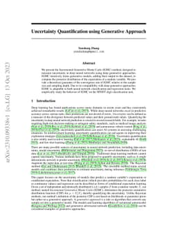 Uncertainty Quantification using Generative Approach