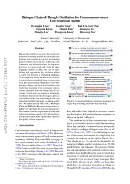 Dialogue Chain-of-Thought Distillation for Commonsense-aware
  Conversational Agents