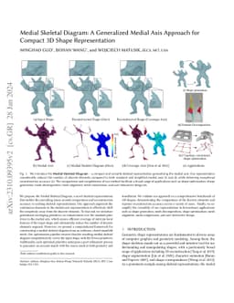 Medial Skeletal Diagram: A Generalized Medial Axis Approach for Compact
  3D Shape Representation