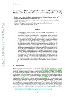 Assessing and Enhancing the Robustness of Large Language Models with Task Structure Variations for Logical Reasoning