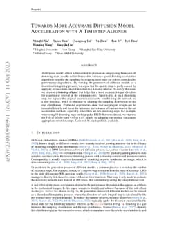 Towards More Accurate Diffusion Model Acceleration with A Timestep
  Aligner