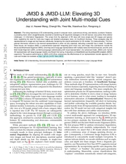JM3D & JM3D-LLM: Elevating 3D Understanding with Joint Multi-modal Cues