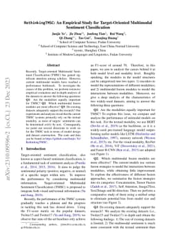 RethinkingTMSC: An Empirical Study for Target-Oriented Multimodal
  Sentiment Classification