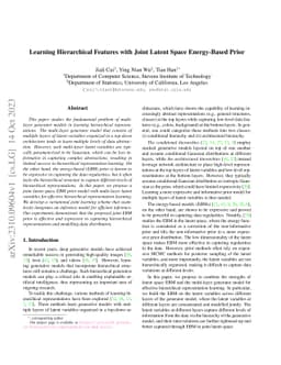 Learning Hierarchical Features with Joint Latent Space Energy-Based
  Prior