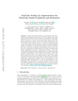 AugUndo: Scaling Up Augmentations for Unsupervised Depth Completion