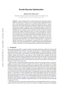Pseudo-Bayesian Optimization