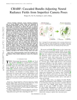 CBARF: Cascaded Bundle-Adjusting Neural Radiance Fields from Imperfect
  Camera Poses
