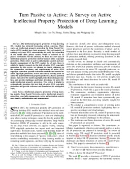 Turn Passive to Active: A Survey on Active Intellectual Property
  Protection of Deep Learning Models