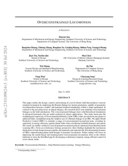 Overconstrained Robotic Limb with Energy-Efficient, Omni-directional
  Locomotion