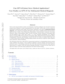 Can GPT-4V(ision) Serve Medical Applications? Case Studies on GPT-4V for
  Multimodal Medical Diagnosis