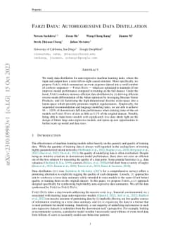 Farzi Data: Autoregressive Data Distillation