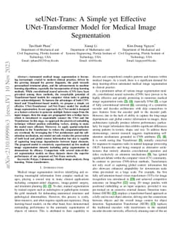 SeUNet-Trans: A Simple yet Effective UNet-Transformer Model for Medical
  Image Segmentation