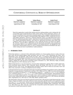 Conformal Contextual Robust Optimization