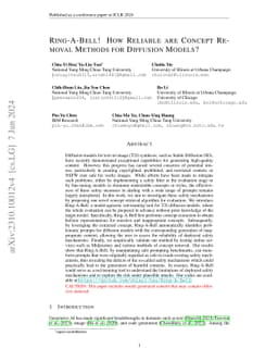 Ring-A-Bell! How Reliable are Concept Removal Methods for Diffusion
  Models?