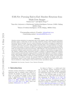 EAR-Net: Pursuing End-to-End Absolute Rotations from Multi-View Images